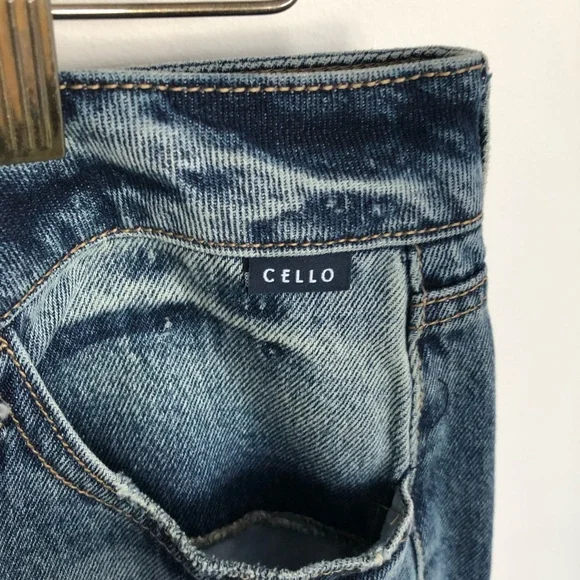 Cello Classic Blue Straight wide Leg Jeans - Picture 2 of 3